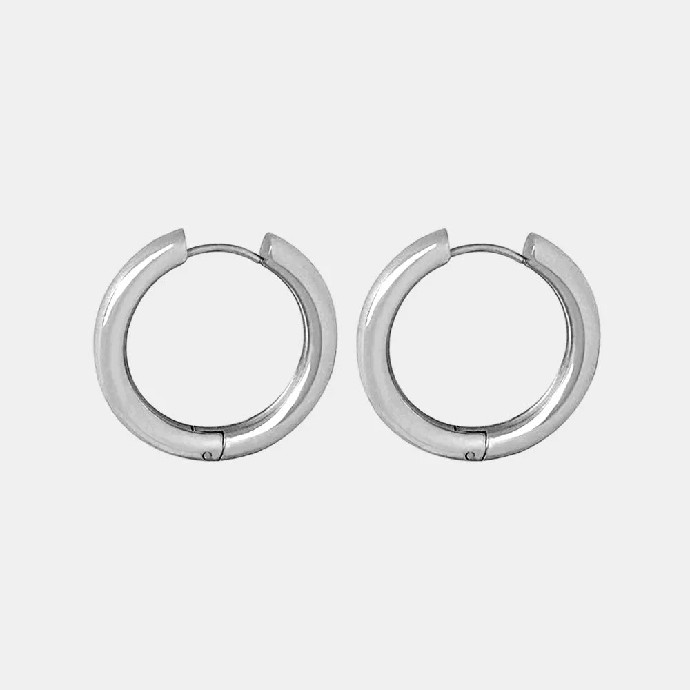 18K Gold-Plated Huggie Earrings - V.I.P Digital Presence
