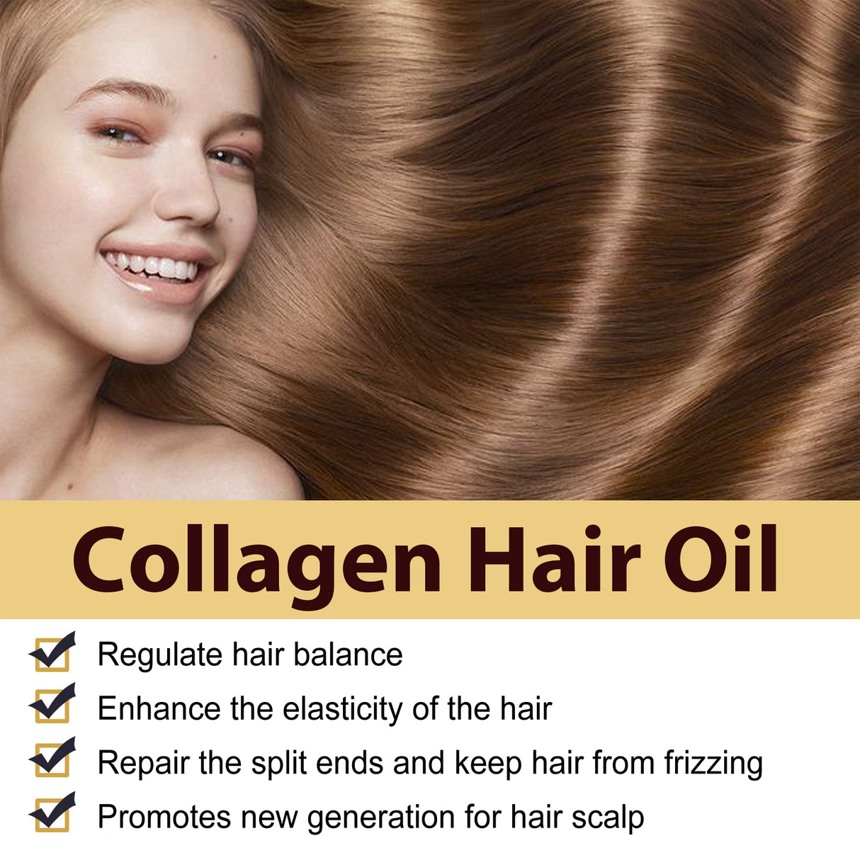 Maca Essence Repair Collagen, Repair Bifurcate Improve Hair Moist Smooth The Hair Essence - V.I.P Digital Presence