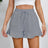 Women's cotton and linen shorts with ruffled edges and drawstring casual pants for women - V.I.P Digital Presence