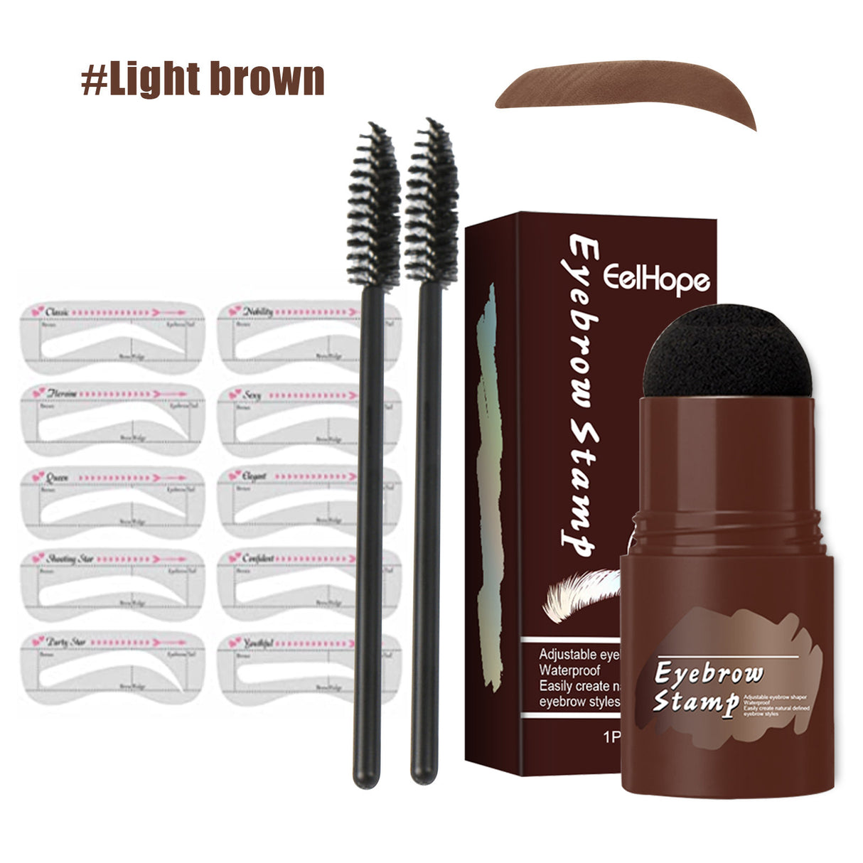 Brow Print Set Quick Brow Makeup Lazy Hairline Powder Repair Natural Waterproof Contouring Shadow - V.I.P Digital Presence