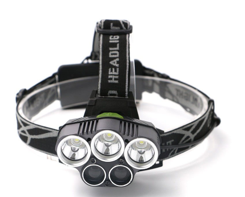 LED Headlamp 5 CREE XM-L T6 15000 lumens LED USB  Camping Hike Emergency Light - V.I.P Digital Presence