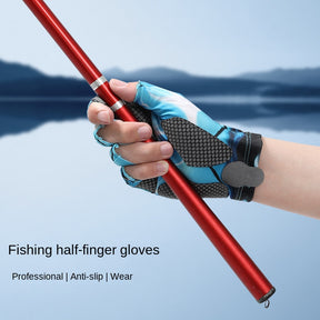 Fishing Half finger Road Asian Gloves Men and Women Ice Silk Sunscreen, Sweat Absorbent, Breathable, Anti slip, Anti stab Outdoo - V.I.P Digital Presence