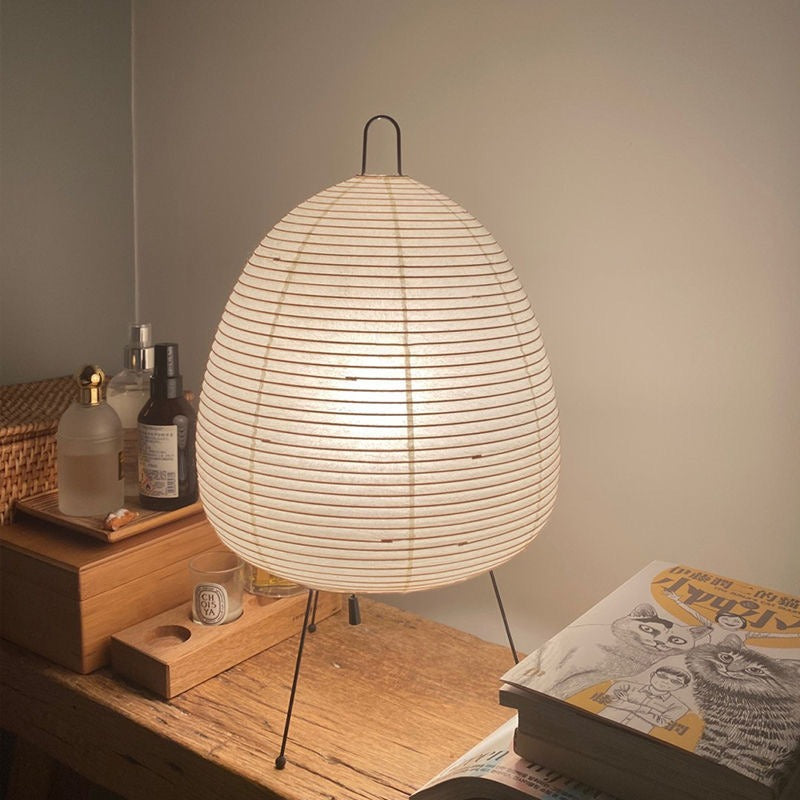 Japanese retro rice paper table lamp style wabi sabi style ins cross-border high-end atmosphere bedside table lamp - V.I.P Digital Presence