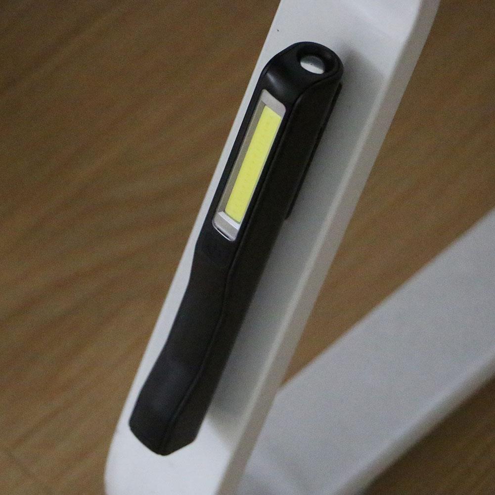 Linterna de bolsillo COB LED Mini con linterna multifunción y clip magnético, uso AAA
