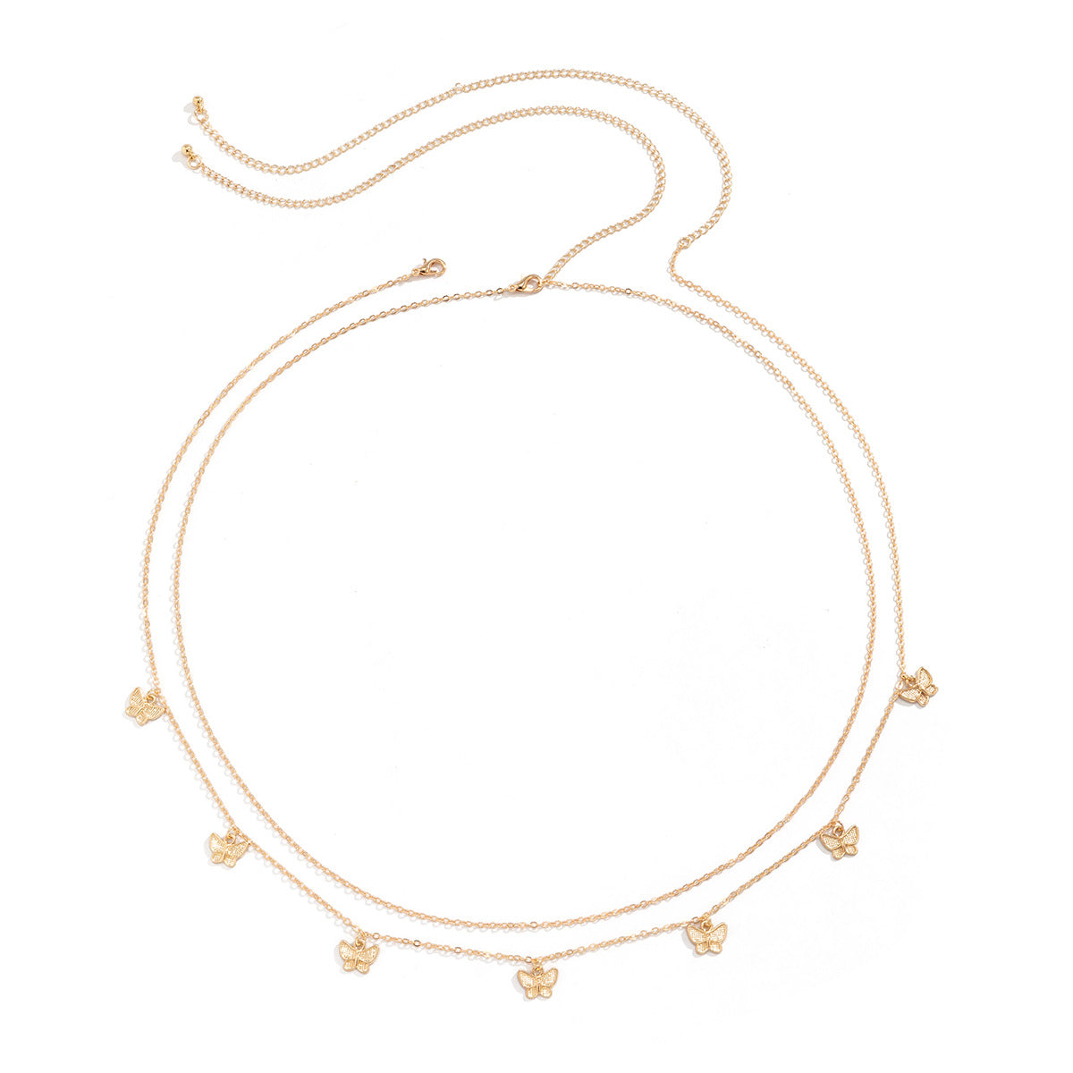Tassel Butterfly Pendant Double layer Waist Chain for Women's Sexy Street Photography Single circle Metal Body Chain - V.I.P Digital Presence