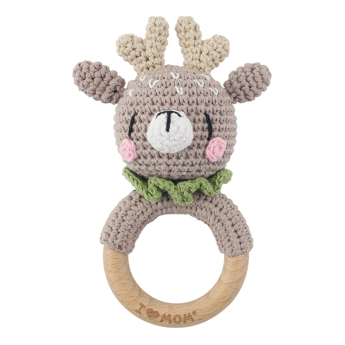 Carving Name Baby Soothing Bell Newborn Gift Bath Gift Knitted Cartoon Doll
