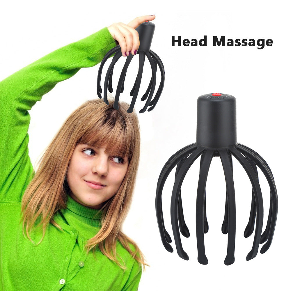 Head Massager Octopus Scalp Massager Electric Head Massage Claw Household Head Physiotherapy Instrument - V.I.P Digital Presence