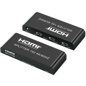 HDMI Distributor 1x2 4K60HZ Series HDMI One In Two Out Divider HD Video Same Screen Device - V.I.P Digital Presence