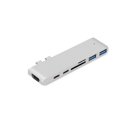 7-in-1 Dual Type-C to HDMI Dock USB 3.0 Hub Converter - V.I.P Digital Presence