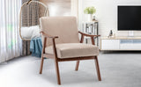 Solid wood frame living room chair, accent chair with thick backrest, casual chair Indoo - V.I.P Digital Presence