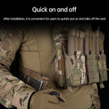 One Pair (2 Pieces) Style 3Ac Kit for FCPC V5 Tactical Vest Cummerbunds, with Quick Release Buckle, made of imported Tegris. - V.I.P Digital Presence