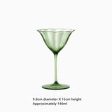 Vintage Green Red Wine Cup Glass Goblet Champagne Cup Cocktail Martini Glass  Home Drinking Utensils Crystal Cup - V.I.P Digital Presence