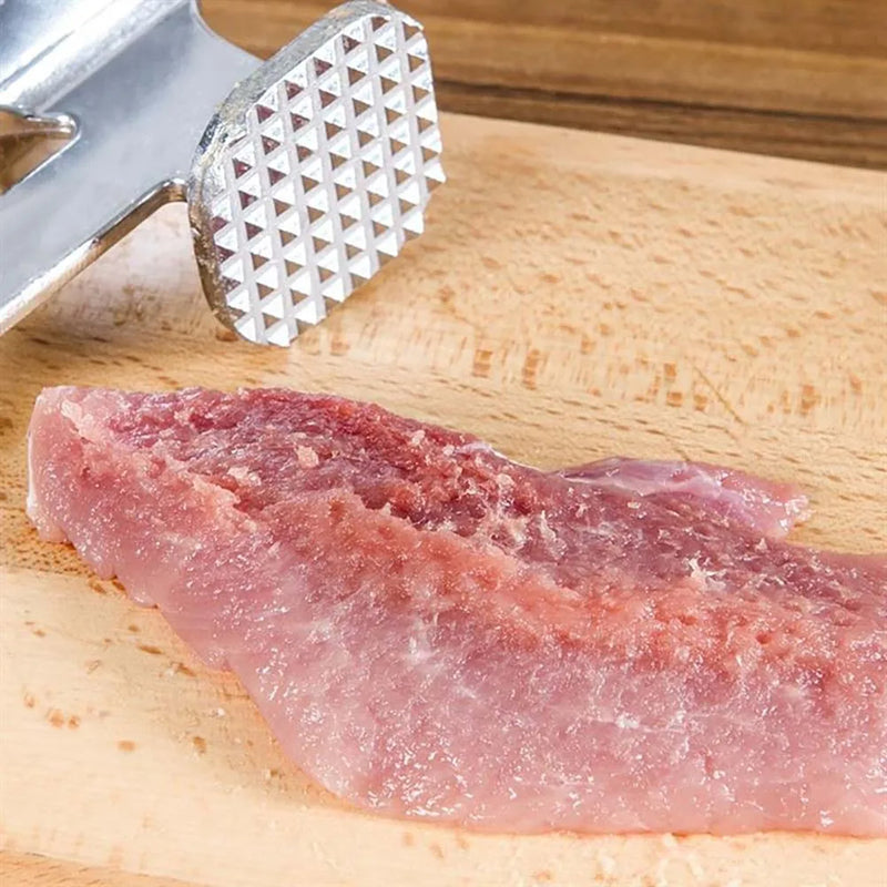 Steak Hammer Mallet Double-Sided Zinc Alloy Meat Tenderizer Meat Hammer Steak Meat Cooking Meat Pounder Maximizes Food Flavor - V.I.P Digital Presence
