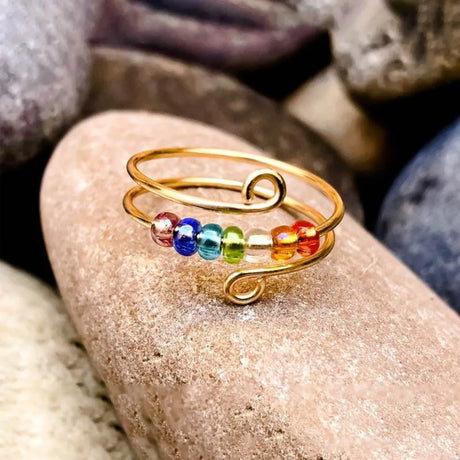 925 Sterling Silver Bead Wrap Ring - V.I.P Digital Presence