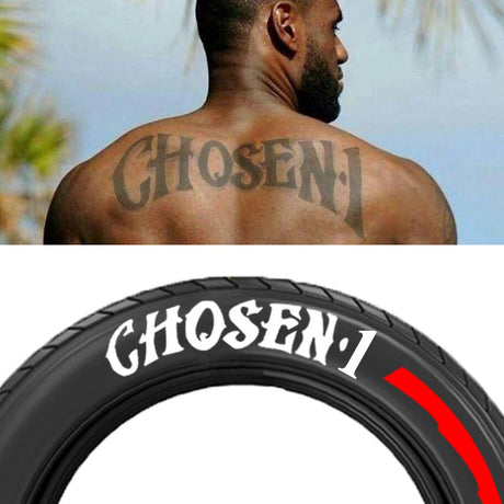 【 Transfer Film 】 Car Tire Stickers, Tire Letter Stickers, English Letter 3D Stereoscopic Stickers - V.I.P Digital Presence