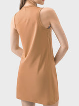Round Neck Sleeveless Active Dress - V.I.P Digital Presence