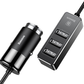 Baseus 4 USB Multi Expander Car Charger 5.5A 4 Port Fast Car Charger Adapter - V.I.P Digital Presence