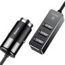 Baseus 4 USB Multi Expander Car Charger 5.5A 4 Port Fast Car Charger Adapter - V.I.P Digital Presence