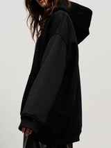 Pocketed Dropped Shoulder Long Sleeve Hoodie - V.I.P Digital Presence