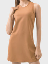 Round Neck Sleeveless Active Dress - V.I.P Digital Presence