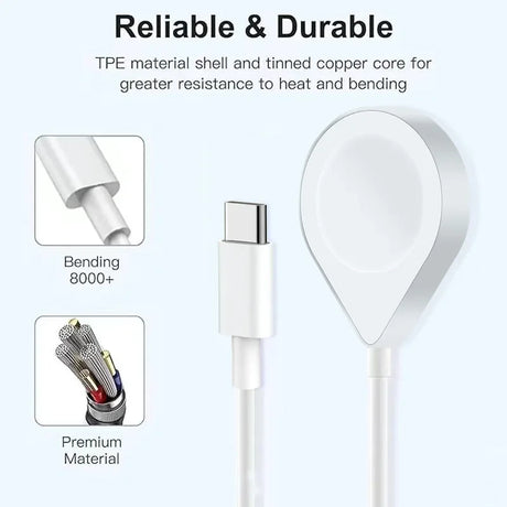 3 in 2 USB C Cable for Apple Watch Charger iPhone Charger Fast Charging Cable Compatible with iWatch Ultra/SE/9/8/7/6/5/4/3/2/1 - V.I.P Digital Presence
