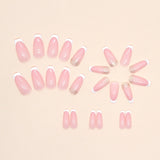 French simple glitter girl’s soft and tender wearable manicure nails - V.I.P Digital Presence