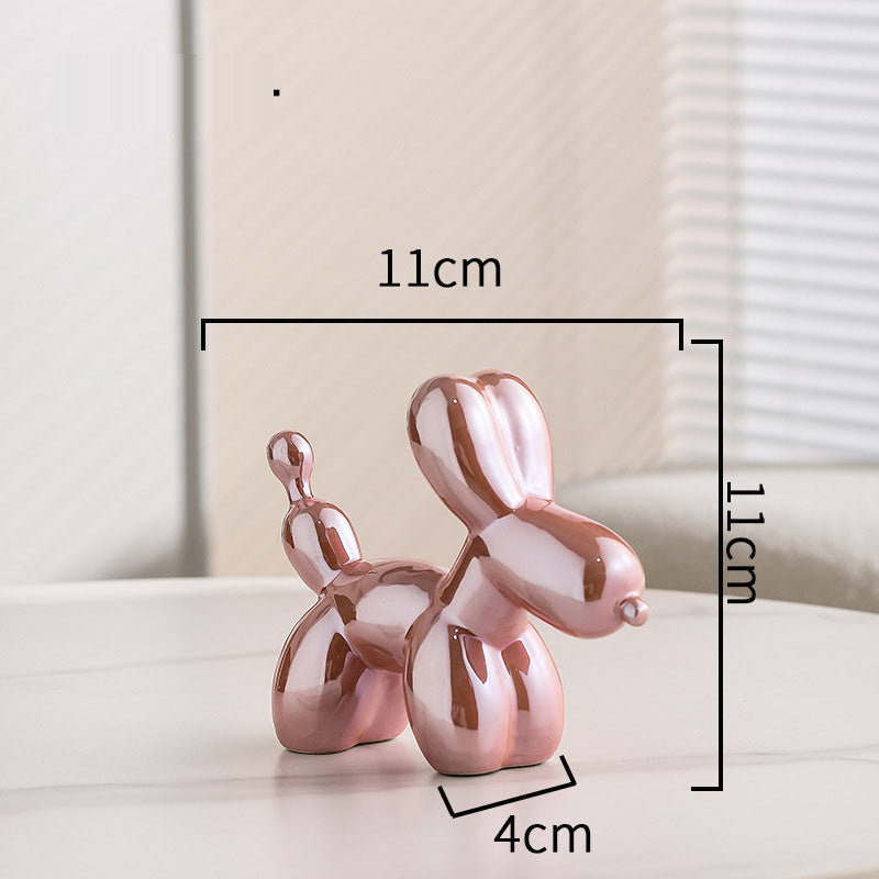 Nordic Light Luxury Creative Electroplating Balloon Dog Living Room Home TV Cabinet Tea Table Decoration Desktop Small Ornaments - V.I.P Digital Presence