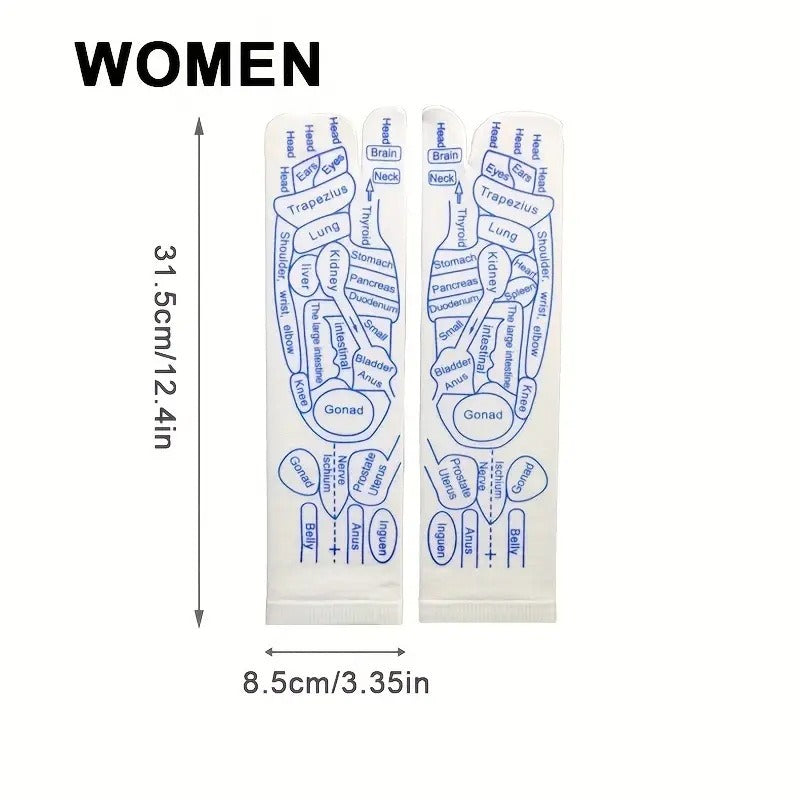Reflexology Socks Women Foot Massage Meridian Acupoint Reflex Area Acupoint Socks And Foot Acupoint Illustration Socks for Foot - V.I.P Digital Presence