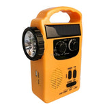 Outdoor Emergency Hand Crank Solar Dynamo AM/FM Radios Power Bank with LED Lamp - V.I.P Digital Presence