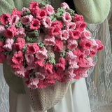 60cm New Creative Rose Bouquet Blanket (Finished), Crocheted Flower Bouquet Gift for Girlfriend - V.I.P Digital Presence