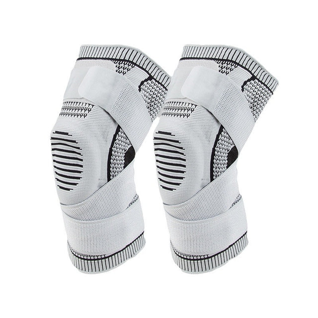 Sports silicone knee pads for mountaineering basketball with compression straps to support breathable meniscus joint protective gear - V.I.P Digital Presence