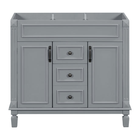 36'' Bathroom Vanity without Top Sink Cabinet only Modern Bathroom Storage Cabinet with 2 Soft Closing Doors and 2 Drawers - V.I.P Digital Presence