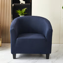 Elastic solid color semi-circular sofa cover, internet cafe, sand caf é, hotel leisure booth, all inclusive, single sofa chair cover - V.I.P Digital Presence