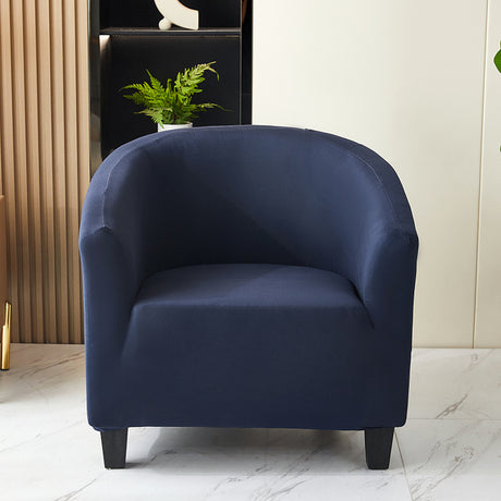 Elastic solid color semi-circular sofa cover, internet cafe, sand caf é, hotel leisure booth, all inclusive, single sofa chair cover - V.I.P Digital Presence