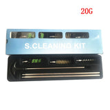 Juego de 6 piezas de limpieza táctica para pistolas de caza, calibre 12, 16, 20 y 410, con cepillo para varillas, kit de limpieza para tubos de rifle y pistola. 