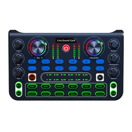 HD X60 Sound Card English Version Professional Audio Mixer for Karaoke Broadcast KTV Singing Live Sound Mixer - V.I.P Digital Presence