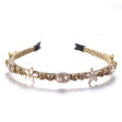 Crystal flower set with colorful glass diamond fine edge hair hoop - V.I.P Digital Presence