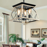 4-Light Farmhouse Chandeliers For Dining Room (No Bulbs) - V.I.P Digital Presence