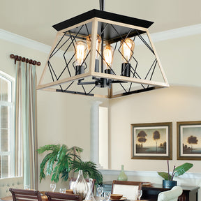 4-Light Farmhouse Chandeliers For Dining Room (No Bulbs) - V.I.P Digital Presence