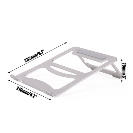 Laptop Stand Cooling Base Foldable Notebook Office Desk Cooler Holder Bracket Portable Tablet Aluminum Alloy - V.I.P Digital Presence