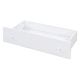 L-shaped Space-Saving Twin Loft and Twin Platform Bed with 7 Drawers and Full Guardrails(WHITE) - V.I.P Digital Presence