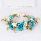 Flower garland headwear simulated flower vine flower crown vacation photography headwear - V.I.P Digital Presence