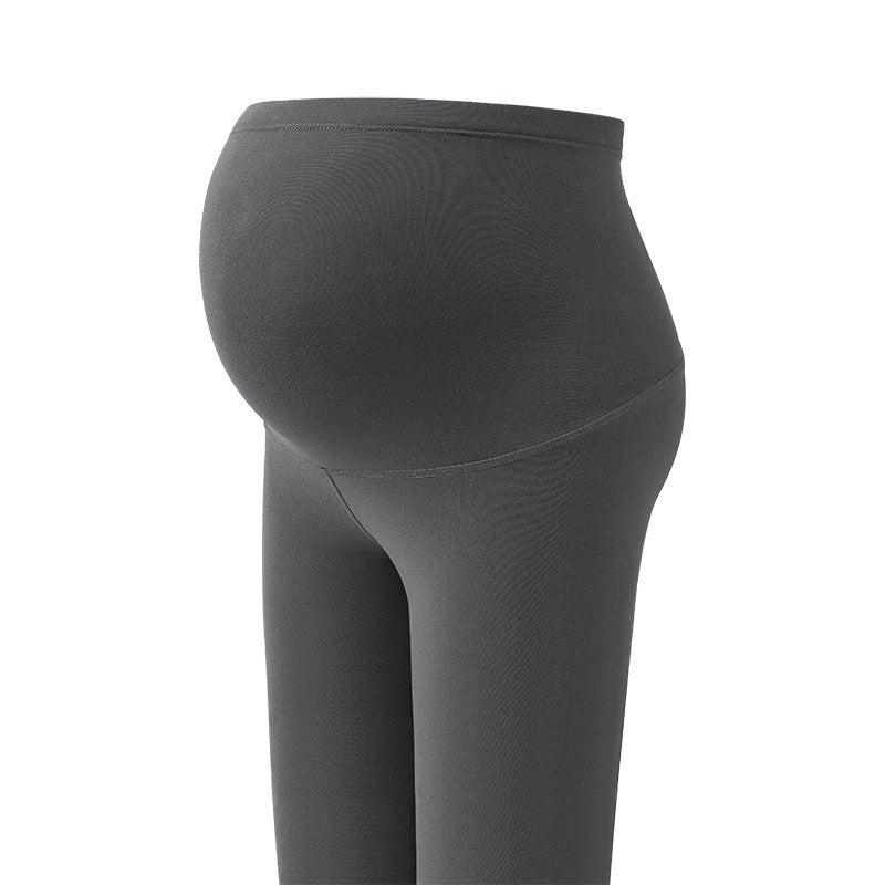 Pregnant Women's Shark Pants Do Not Drop Off Leggings Double Sided Brushed Large Size 100kg High Waist Hip Lifting Barbie Pants - V.I.P Digital Presence