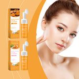 Mousse limpiadora de cúrcuma para una limpieza suave de la piel facial. Limpiador de poros. Cuidado hidratante de la piel.