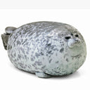 Juguetes de peluche de foca novedosos en 3D, almohada de peluche de león marino, almohada suave de foca para fiestas, almohada para dormir de bebé, cojín para silla