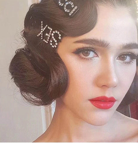 1PC Bling Letter Hairpins Headwear for Women Girls Hair Clips Pins Barrette Tools Hair Accessories - V.I.P Digital Presence