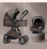 High landscape baby stroller that can sit or lie down lightweight folding two-way shock-absorbing newborn baby stroller - V.I.P Digital Presence