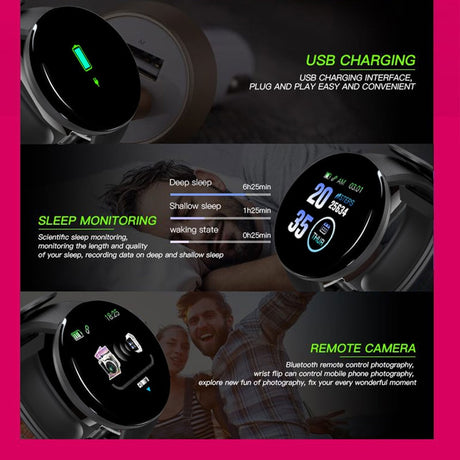 Bluetooth Smart Watch Men Blood Pressure Round Smartwatch Women Watch Waterproof Sport Tracker WhatsApp For Android Ios - V.I.P Digital Presence