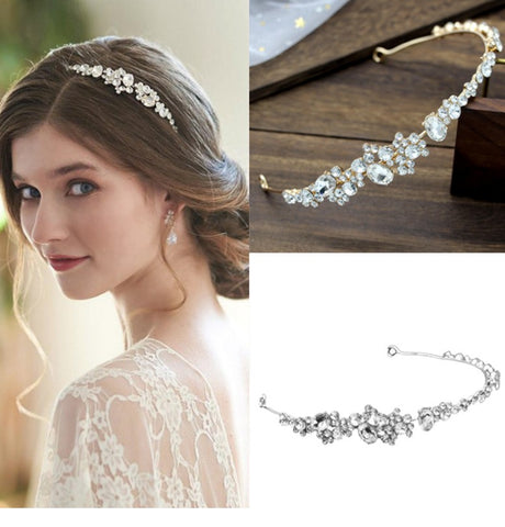 Rhinestone headband diadem wedding dress accessories - V.I.P Digital Presence