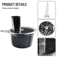 Thermomix TM6 & TM5 Accessory: Vegetable Cheese Cutter for radish, sweet potato slicing, fits food processor container. - V.I.P Digital Presence